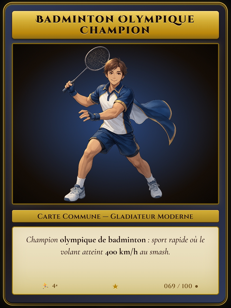 Carte commune : Badminton