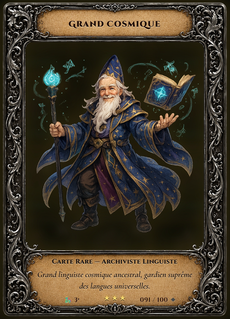Carte rare : Grand Cosmique